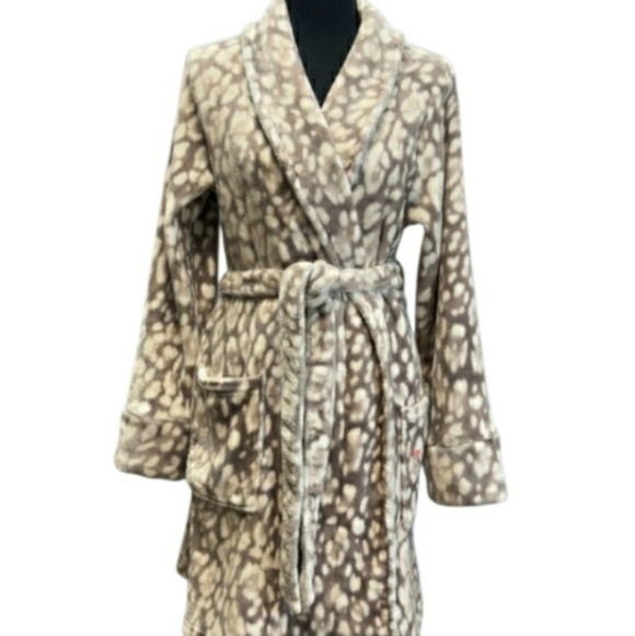 Soma Robe Leopard Jaquar Spots Luxury L/XL NWT 🤎RETAIL $84- - Picture 9 of 11
